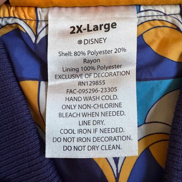 Disneyland Ultra Exclusive Private Club 33 Bomber Jacket Full Zip NWT Size XXL - Picture 10 of 13